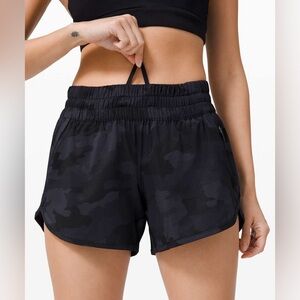 Black Athletic Shorts with Elastic Waistband